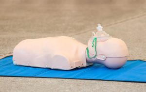 CPR dummy with mask